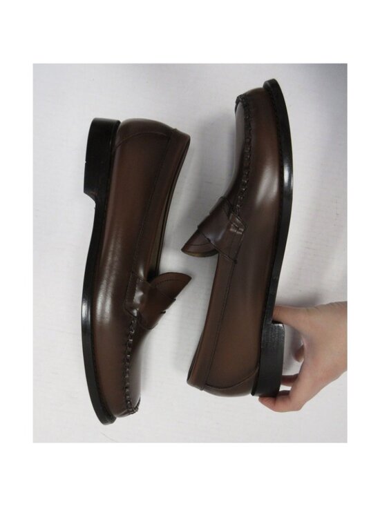 GH Bass Weejuns Shoes 11.5 D Cognac Logan Penny Loafer Leather NEW main image 9